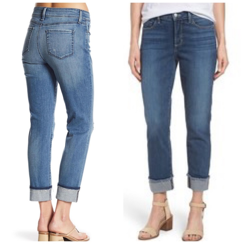 NYJD Marnie Cropped Raw Hem Jeans